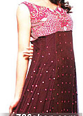 Maroon Chiffon Suit - Pakistani Party Wear Dress