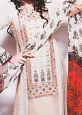 Ivory Chiffon Suit- Pakistani Party Wear Dress