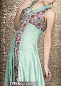 Sea Green Silk Suit- Pakistani Formal Designer Dress