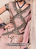 Tea Pink Jamawar Suit - Pakistani Wedding Dress