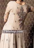 Beige Chiffon Suit  - Pakistani Party Wear Dress