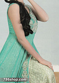 Light Sea Green Chiffon Suit - Pakistani Formal Designer Dress