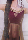 Maroon Chiffon Lehnga 