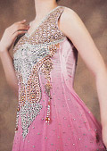 Pink Chiffon Suit - Pakistani Formal Designer Dress