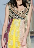 Multicolor Jamawar Chiffon Suit- Pakistani Party Wear Dress