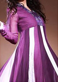 Purple Chiffon Suit- Pakistani Party Wear Dress