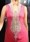 Hot Pink Chiffon Suit - Pakistani Party Wear Dress