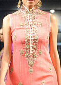 Peach Chiffon Suit - Pakistani Formal Designer Dress