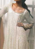 Off-White Chiffon Suit- Pakistani Formal Designer Dress