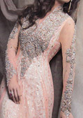 Peach Chiffon Suit- Pakistani Formal Designer Dress