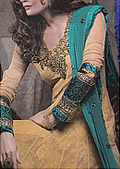 Mustard Chiffon Suit- Pakistani Formal Designer Dress