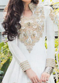 White Chiffon Suit- Pakistani Formal Designer Dress