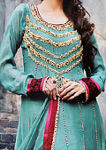 Sea Green Chiffon Suit- Pakistani Party Wear Dress