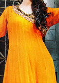 Yellow Chiffon Suit- Pakistani Party Wear Dress