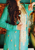 Sea Green Chiffon Suit- Pakistani Formal Designer Dress