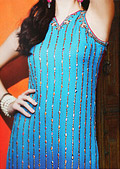 Blue Chiffon Suit- Pakistani Party Wear Dress