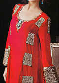 Red Chiffon Suit