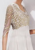 Off-white Chiffon Suit- Pakistani Party Wear Dress