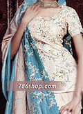 Off-White Silk Lehnga- Pakistani Formal Designer Dress