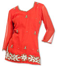 Red Chiffon Kurti