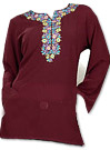 Maroon Georgette Kurti 