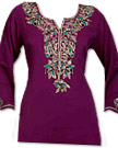 Dark Purple Georgette Kurti 