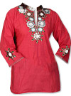 Red Cotton Kurti 