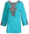 Sea Green Khaddi Cotton Kurti