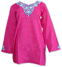 Shocking Pink Khaddi Cotton Kurti