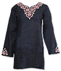 Black Khaddi Cotton Kurti