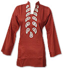 Rust Linen Kurti