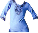 Light Blue Khaddi Cotton Kurti