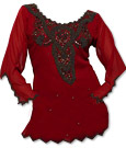 Red Chiffon Kurti