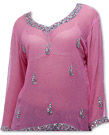 Pink Chiffon Kurti