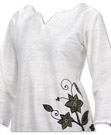 White Khaddi Cotton Kurti