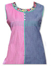 Pink/Blue Khaddi Cotton Kurti