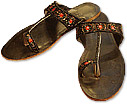 Ladies Slip-on Khussa- Brown- Pakistani Khussa Shoes