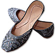 Ladies Khussa- Grey- Khussa Shoes for Women