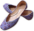 Ladies Khussa- Purple- Pakistani Khussa Shoes