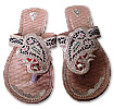 Ladies Slip-on-khussa Golden/Black - Pakistani Khussa Shoes