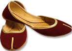 Ladies Khussa- Maroon- Khussa Shoes for Women