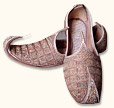 Gents Khussa- Golden/Brown- Khussa Shoes for Men