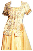 Cream Chiffon Lehnga- Pakistani Wedding Dress