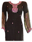 Black/Purple Chiffon Suit- Indian Semi Party Dress