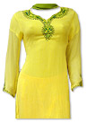 Yellow Chiffon Suit- Indian Semi Party Dress