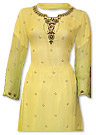 Yellow Chiffon Suit- Indian Semi Party Dress