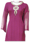 Magenta Chiffon Suit- Indian Semi Party Dress