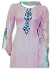 Pink/Navy Blue Chiffon Suit- Indian Dress