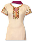 Off white/Magenta Chiffon Suit- Indian Dress