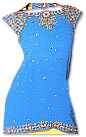 Turquoise/Yellow Georgette Trouser Suit- Indian Dress
